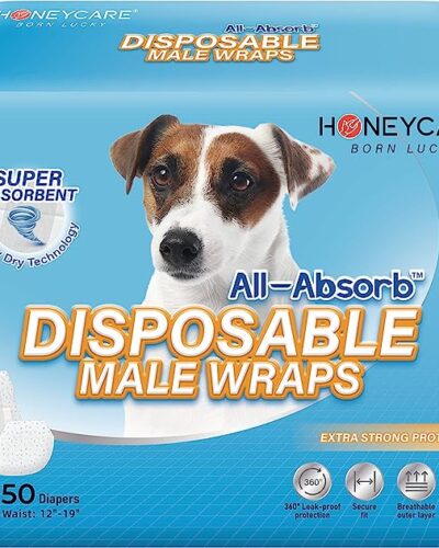 All-Absorb A26 Male Dog Wrap, 50 Count, Small