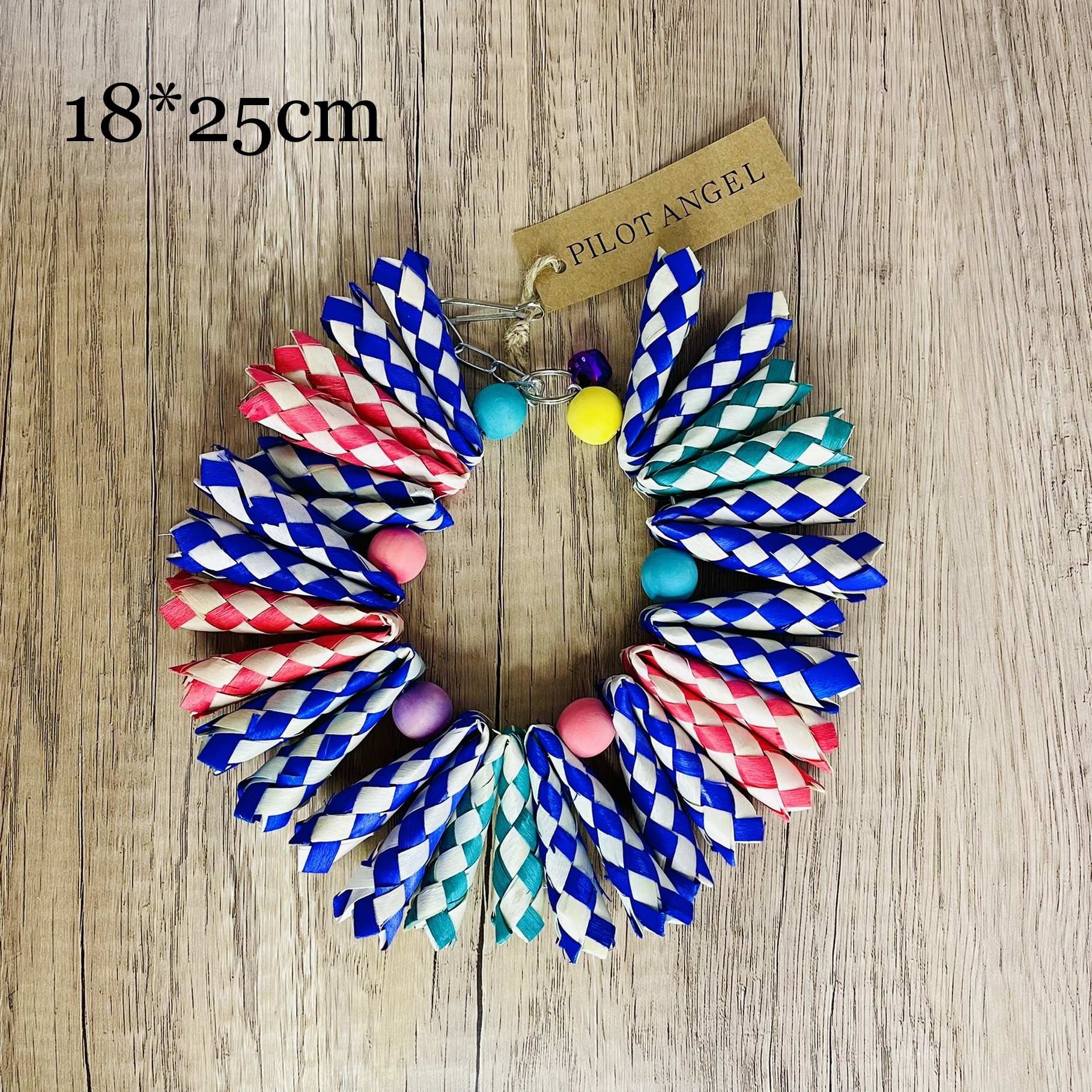 Parrot Toy Woodskin Hand-woven Boredom Cage Supplies - Image 3