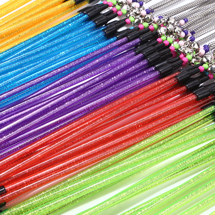 Spring bells, color beads, cat stick, feather cat stick, cat supplies, cat toys - Image 4