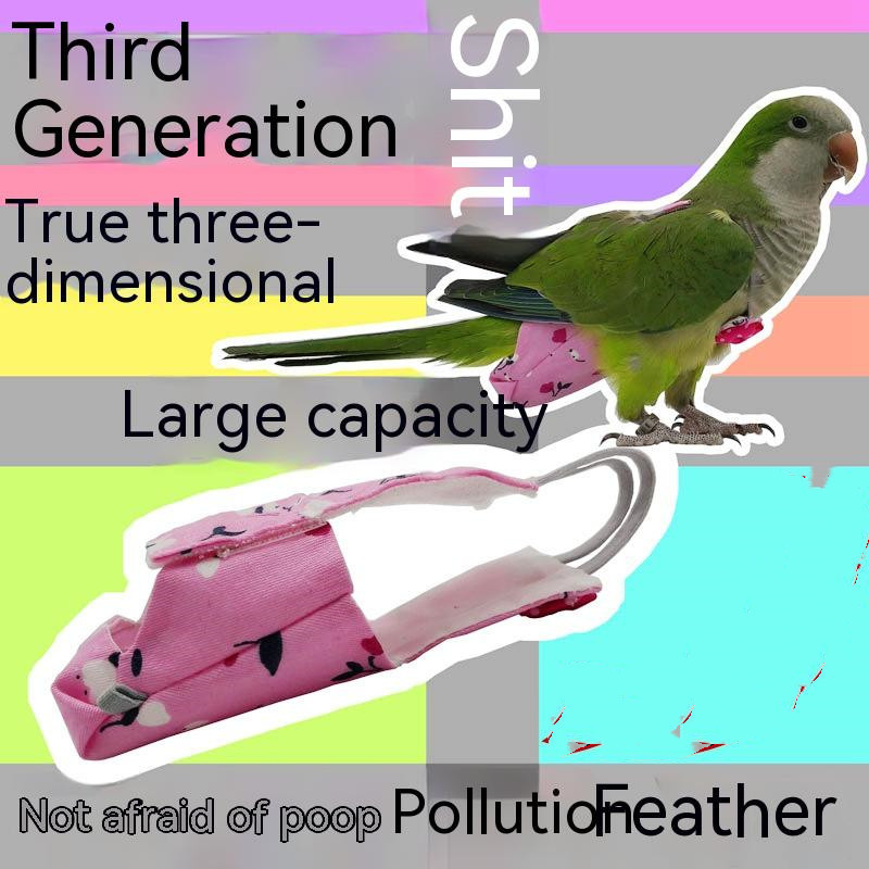 For Birds Parrot Bird Clothes Shit Pocket