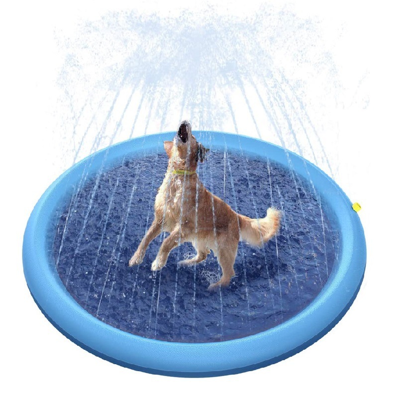 Non-Slip Splash Pad For Pet Dog Pool Summer Outdoor Water Toys Fun Backyard Fountain Play Mat - Image 3