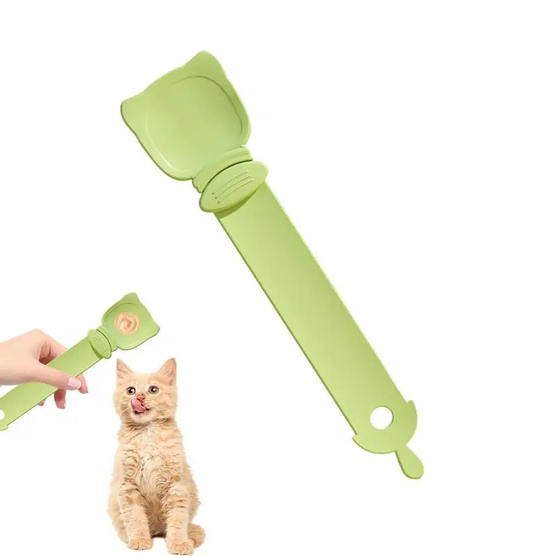 Cat Strip Feeder, Cat Strip Happy Spoon, Cat Wet Food Spoon Portable Cat Feeding Spoon Reuseable Cat Strip Spoon Lickable Pet Feeder Spoon Pets Cat Food Accessories, Cat Strip Squeeze Spoon - Image 6