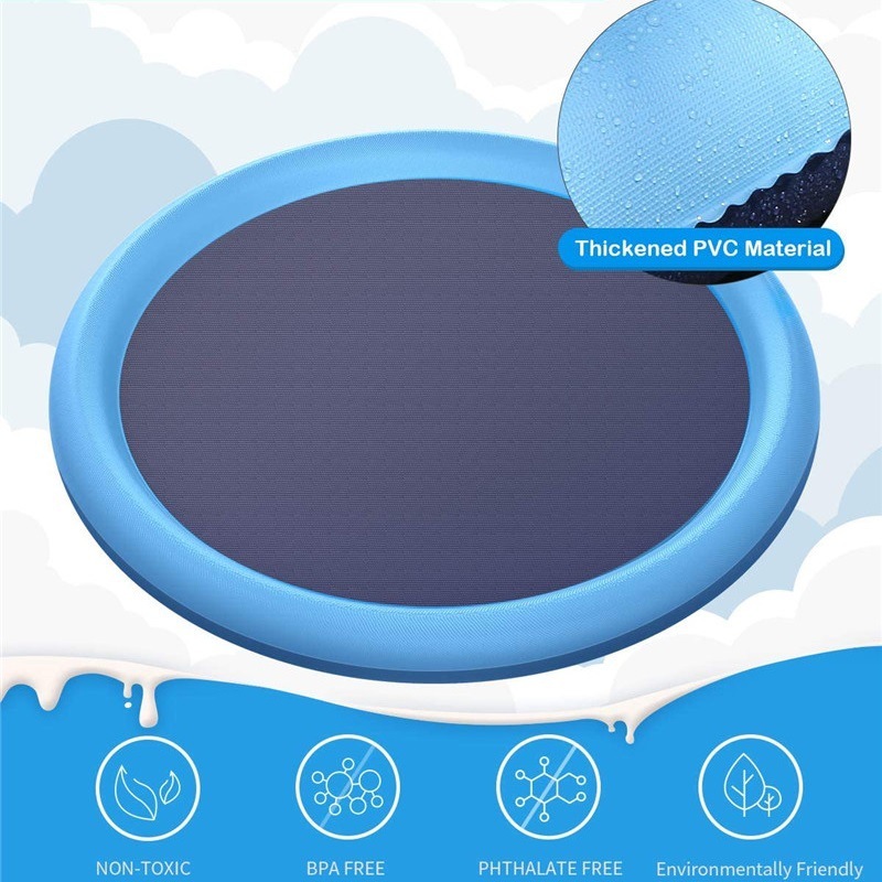 Non-Slip Splash Pad For Pet Dog Pool Summer Outdoor Water Toys Fun Backyard Fountain Play Mat - Image 4