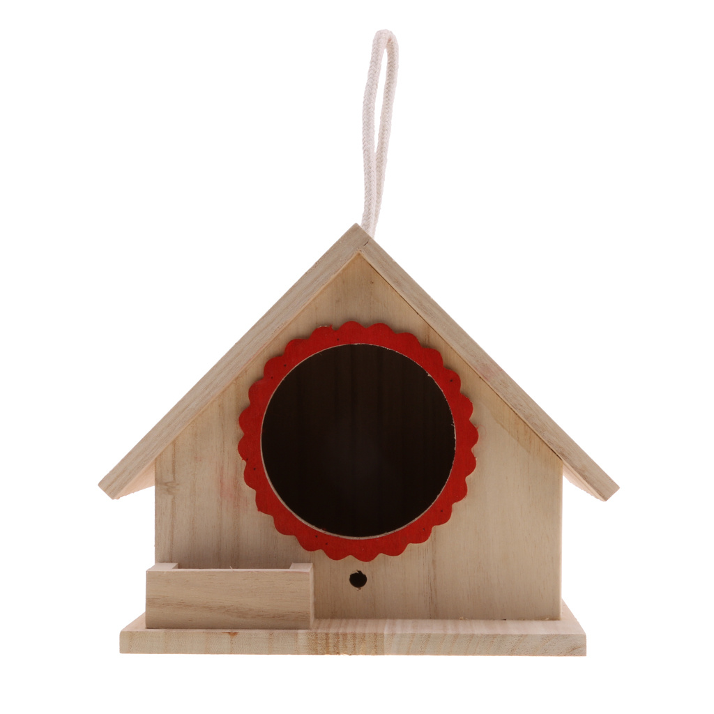 Outdoor Garden Wooden Parrot Bird Nest House - Image 4
