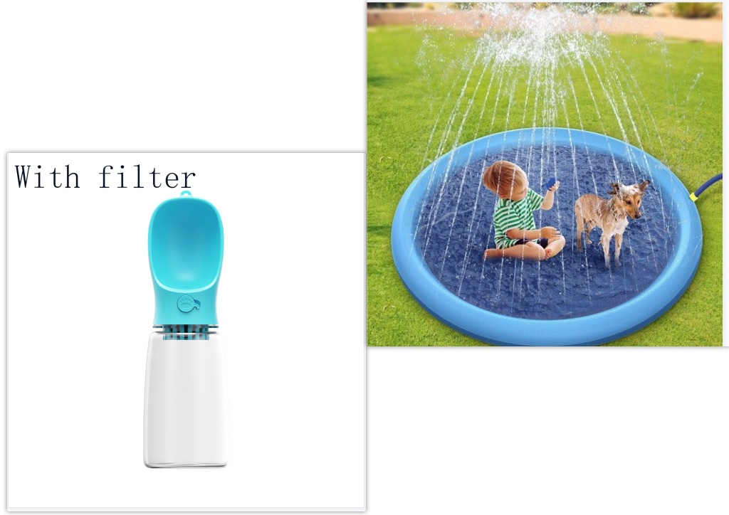 Non-Slip Splash Pad For Pet Dog Pool Summer Outdoor Water Toys Fun Backyard Fountain Play Mat - Image 8