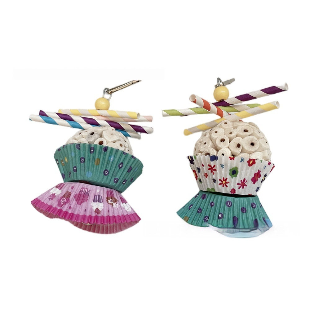 Parrot Toy Bird Edible Soft Ball Shredding Toy Relieving Boredom Chewing Bite Toy - Image 4