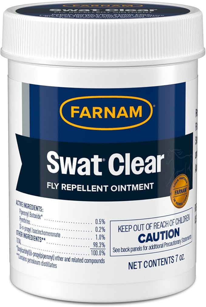 Farnam Swat Fly Repellent Ointment for Wounds, Sores, Scratches and Abrasions, 7 oz