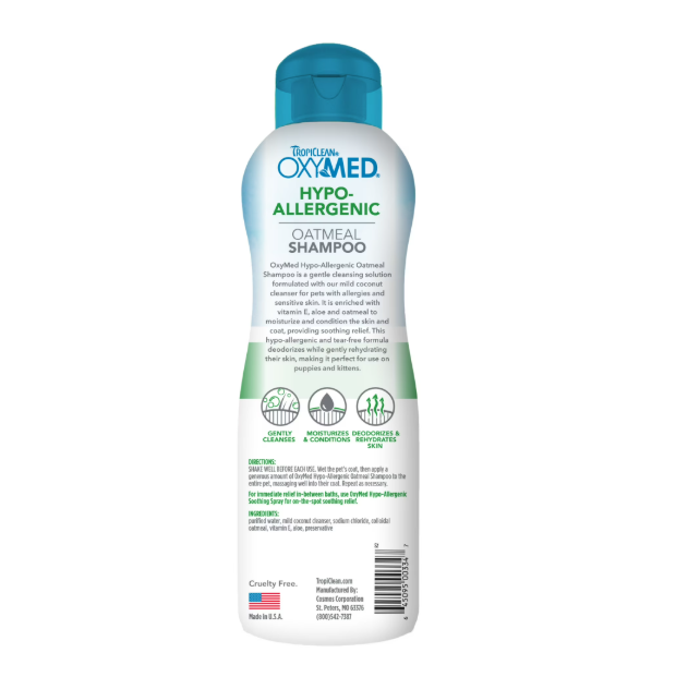 OXYMED HYPOALLERGENIC GENTLE CLEANSING PET SHAMPOO - Image 2